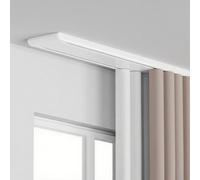 Heavy Duty Curtain Track, Double Ceiling Curtain Track Silent Hidden Double Curtain Rail Track, Curtain Tracks And Fittings Suitable For Living Room Bathroom
