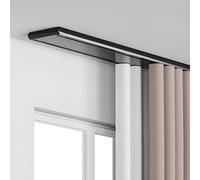 Heavy-Duty Curtain Track, Double Row Ceiling Mount for Room Dividers, Silent Operation for Living Room or Office Use