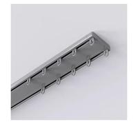 Heavy Duty Curtain Track System 4. Double Rail for Room Divider & Window Treatment Ceiling Mount Aluminum in White & Easy Installation