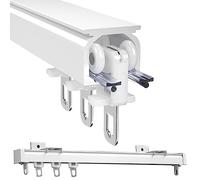 Heavy Duty Curtain Tracks for Ceiling Adjustable 50 600 cm Aluminum Wall Mounted Rail System Ideal for Hanging Durable Curtains Smooth Operation & Easy Installation