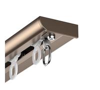 Heavy-Duty Curtains Rails Double Row Ceiling Curtain Track Mounted Silent System,Heavy Duty Ceiling Curtain Track Rail Set, 1-15m Adjustable Room Divider for Living Room & Hospital, 1.6m/5.2