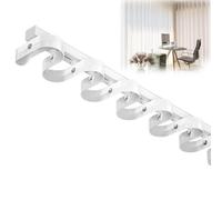 Heavy-Duty Curtains Rails Double Row Ceiling Curtain Track Mounted Silent System,Metal Wave Curtain Track Wall Thickness 2.0-2.6 mm, Heavy-Duty Curtain Rails Ceiling Track for Curtains-Room