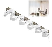 Heavy-Duty Curtains Rails Double Row Ceiling Curtain Track Mounted Silent System,Metal Wave Curtain Track Wall Thickness 2.0-2.6 mm, Heavy-Duty Curtain Rails Ceiling Track for Curtains-Room