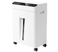 Heavy Duty Cut Paper Shredder for Home Office, 60-Sheet Automatic Shredding Machine with 18L Pull-Out Bin, One-Touch Paper Return, 4x15mm Shredding Effect