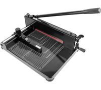 Heavy Duty Cutter A4 Guillotine Cutter Cutting Thickness 4CM Adjustable Position Stops Double Protection Design for Cardstock Crafts Vouchers Labels and Photos