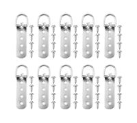 Heavy Duty D Ri Frame Hanrs Picture Hai Hardware wi Stainless Steel Screws, Sure Photo Frame Mounti Kit for Wall Art Display, Long-Lasting Picture Hooks and Photo Display Accessories(10pcs)