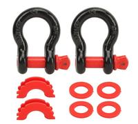Heavy Duty D Ring Shackles, 2 Pieces, 4.75T Rated Weight, 19T Breaking Load, Rugged Towing Pin Anchor for Trailer Winch Off Road