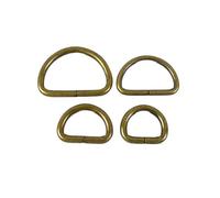 Heavy Duty D-Shackle, 10Pcs 20/25/32/38mm D Ring Metal Buckles for Webbing Bag Strap Adjuster Buckle Dog Collar Clasps DIY Hardware Accessories(Bronze,32mm)