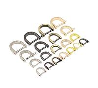 Heavy Duty D-Shackle, 1pcs 10mm-20mm Metal D Ring Buckle Shackle Clasp Detachable Open Screw for Leather Craft Bag Strap Belt Handle Shoulder Webbing(K Gold Color,20mm)