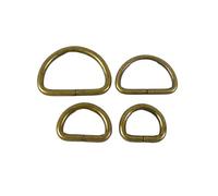 Heavy Duty D-Shackle, 5Pcs Bag Strap Metal Buckles D Ring Belt Buckle Clasp Leather Craft Garment Handbag Webbing Hook Connector DIY Parts(Bronze,50mm)