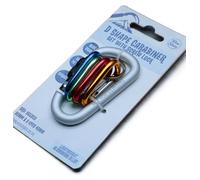 Heavy Duty D Shape Carabiner Clip with Screw Lock, 4PCS Multi Pack for Hiking, Camping, Backpack, Keychain, Outdoor Gear