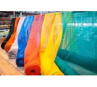 Heavy Duty Debris Netting Roll 2m x 50m - Scaffold Safety Mesh for Construction & Garden - UV Resistant, Windproof Dust Barrier - Multiple Colours - Quick Install, Trade Quality (YELLOW)