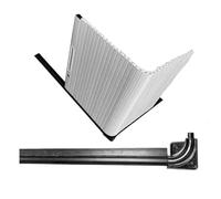 Heavy Duty Decorative Tambour Door Set for Cabinets, Multi-Functional Flexible Horizontal/Straight Sliding Doors PVC for Campervan/RV/Motorhome/Home/Office(850 x 1000 mm)