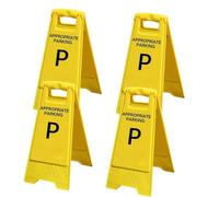 Heavy duty "dedicated parking" A-frame sign-580 g windproof PP plastic parking guide sign, suitable for commercial and private parking lots