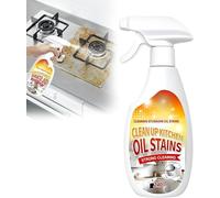 Heavy Duty Degrease Kitchen Cleaner, 240ml Strong Oil Detergent Lemon Cleaner, Multi-Purpose Household Degreaser for Cleaning Up Kitchen Oil Stains, Stain Remover for Stove and Range Hood