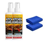 Heavy Duty Degreaser, Fast-acting grease removal, suitable for grills and smokers, easy spray application, outdoor use (2 Pcs)