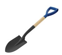 Heavy Duty Digging Spade Short Mini Handle Shovel Round Head Steel Tread Trench