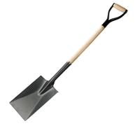 Heavy Duty Digging Spade Shovel Steel Hardwood Handle Treaded Square Head 1100mm