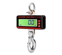 Heavy Duty Digital Crane Scale with 65ft Remote Control, Waterproof LED - 1500kg/1000kg/500kg Capacity Industrial Hook Scales，1500KG Black