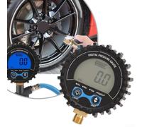 Heavy Duty Digital Tyre Inflator Gauge with LED Light for SUVs and Vans - 3 to 200 PSI Range Copper Nozzle