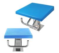 Heavy Duty Diving Board for Swimming Pools, Stainless Steel Base, Non-Skid Surface, 15° Incline for Training and Competitions
