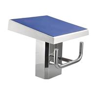 Heavy Duty Diving Board, One Step Diving Starting Block, Stainless Steel Pool Jumping Platform with Handle, 15° Incline for Swimming Competitions