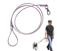 Heavy Duty Dog Cable - Strong Lead Cord, Versatile Pet Ropes, Long Handle Tie | Tough Walking Solution Large Dogs, Reinforced Training Rope Steel Clip