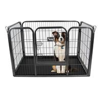 Heavy Duty Dog Cage Pet Metal Run Folding Medium