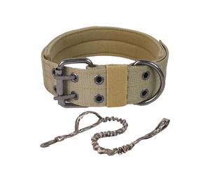 Heavy Duty Dog Collar for Large Dogs - Adjustable Pet Traction Accessories with and Metal Buckle - Thick Dog Collar, for Camping, Exercise, Walking and Al Ai Activities