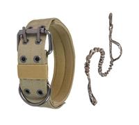 Heavy Duty Dog Collar,Wide Pet Traction Supplies with Leashes | Wide Collar for Dogs,for Camping Exercise Obedience Training Outdoor Activity