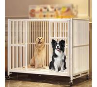 Heavy Duty Dog Coop Furniture with Multi-purpose Detachable Trays, Indoor Chewable Dog Coop, Indoor Heavy Duty Dog Coop (A 78cm)