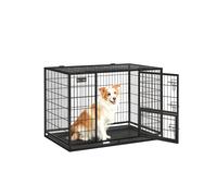 Heavy-Duty Dog Crate 92.5 x 57.5 x 64 cm, 107 cm L x 70 cm W x 75 cm H