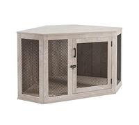 Heavy Duty Dog Crate Furniture - Decorative, Chew-Resistant, Multifunctional Wooden Kennel for Pets, Doubles as TV Stand or Side Cabinet