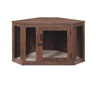 Heavy Duty Dog Crate Furniture - Decorative, Chew-Resistant, Multifunctional Wooden Kennel for Pets, Doubles as TV Stand or Side Cabinet