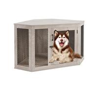 Heavy Duty Dog Crate, Indoor Dog Crate Table & TV Stand, Lockable Door, Storage for Dogs up to 100 lbs, Functional End Table Design, Versatile for Home Use