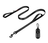 Heavy Duty Dog Leash - Dog Leash for Large Breed Dogs - 5ft Double Handle Reflective Training Leash Perfect for Medium to Large Dogs (5 Feet, Black)