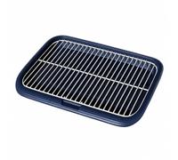Heavy-Duty Dog Pee Pad Holder, Dark Blue | Low-Profile edge design, Dog Training Toilet, Reusable, Potty Tray with Pull-out Tray, for Apartments, young dogs, Small Dogs