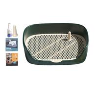 Heavy Duty Dog Toilet Flat Side Nonslip Base Simple Wipe Clean Pet Restroom Indoor Potty Training Solution Toilet for Small Space