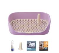 Heavy Duty Dog Toilet Flat Side Nonslip Base Simple Wipe Clean Pet Restroom Indoor Potty Training Solution Toilet for Small Space