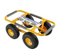 Heavy Duty Dolly Trolley Removal Cart with 25cm Pneumatic Wheels, 540kg Load Capacity, for Moving Bulky Large Furniture, Appliances & Equipment, 75x38cm Platform
