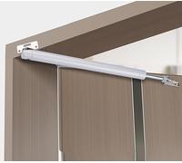 Heavy Duty Door Closer Aluminum Pneumatic Door Closer Side-Mounted Home Fire Door Closer Automatic Door Closer Device Mute Anti-Collision Buffer Rebound Door Closer,3 Styles