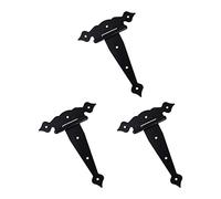 Heavy Duty Door Hinge 5/6/8 Inch Strap Lace Decorative Rust Proof Iron Light 3 Piece Cerniera(20x19x2cm)