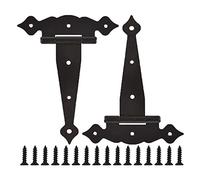 Heavy Duty Door Hinge 8 Inch Strap Style Lace Decorative Shed Barn Wood 2pcs and Screws Cerniera