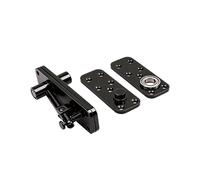 Heavy Duty Door Hinge - Brushed Stainless Steel 180 Degree Rotation, 600LBS Load Capacity Black