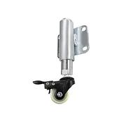 Heavy-Duty Door Hinge Stem with Spring 30mm Swivel Caster Wheels for Furniture Rolling Wheels for Door Furniture 50kg Load Capacity Ideal for Table Carts