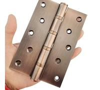 Heavy Duty Door Hinges Stainless Steel Ball Bearing Hinges 5 Inch Door Hinge for Interior & Exterior Doors Square Corners,Heavy Duty Wood Door with Mounting Hardware 2 Pack (Purple Bronze, 6 Inch)