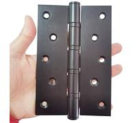 Heavy Duty Door Hinges Stainless Steel Ball Bearing Hinges 6 Inch Door Hinge for Interior & Exterior Doors Square Corners,Heavy Duty Wood Door with Mounting Hardware 2 Pack (Black, 6 Inch)