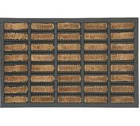 Heavy Duty Door Mat Rug Non Slip Washable Scraper Mat 45cm x 75cm Heavy Duty Outdoor Doormats Removes Grass, Mud and Dirt 100% Natural Coir Bristle with Rubber Backing Machine Washable Doormats