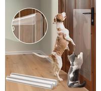 Heavy Duty Door Protector from Dog Scratching, Custom-Cut Anti Scratch Furniture Protector for Cat Dog, PVC Dog Scratch Door Protector to Protect Your Home Size (2-Pack 40'' x 16'')