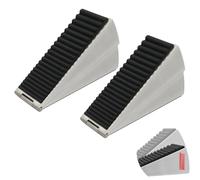 Heavy Duty Door Stop, 2-Pack Extra Large Rubber Door Wedges Indoors for Home Office Hotel Nursery - Durable Door Stopper Wedge